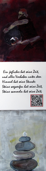 Steine werfen - Steine sammeln, friedlich sein