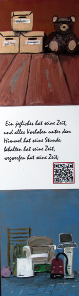 aufbewahren und wegschmeissen